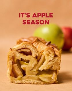 Apple babka showing apple slices and cinnamon swirls, highlighting seasonal offerings at Breads Bakery – Brooklyn.